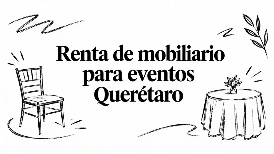 Renta de mobiliario para eventos queretaro
