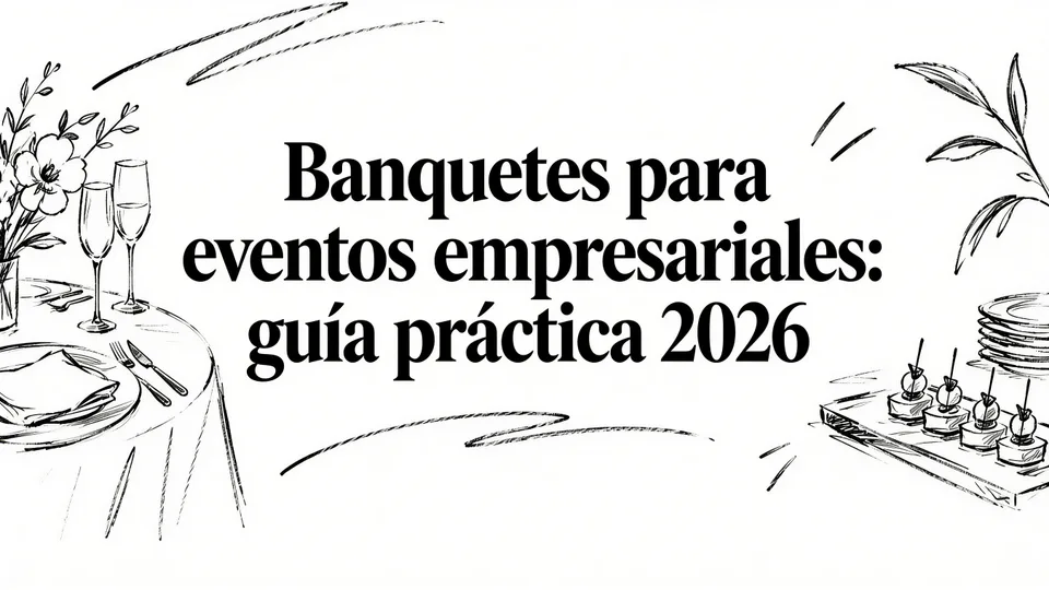 Banquetes para eventos empresariales: guía práctica 2026