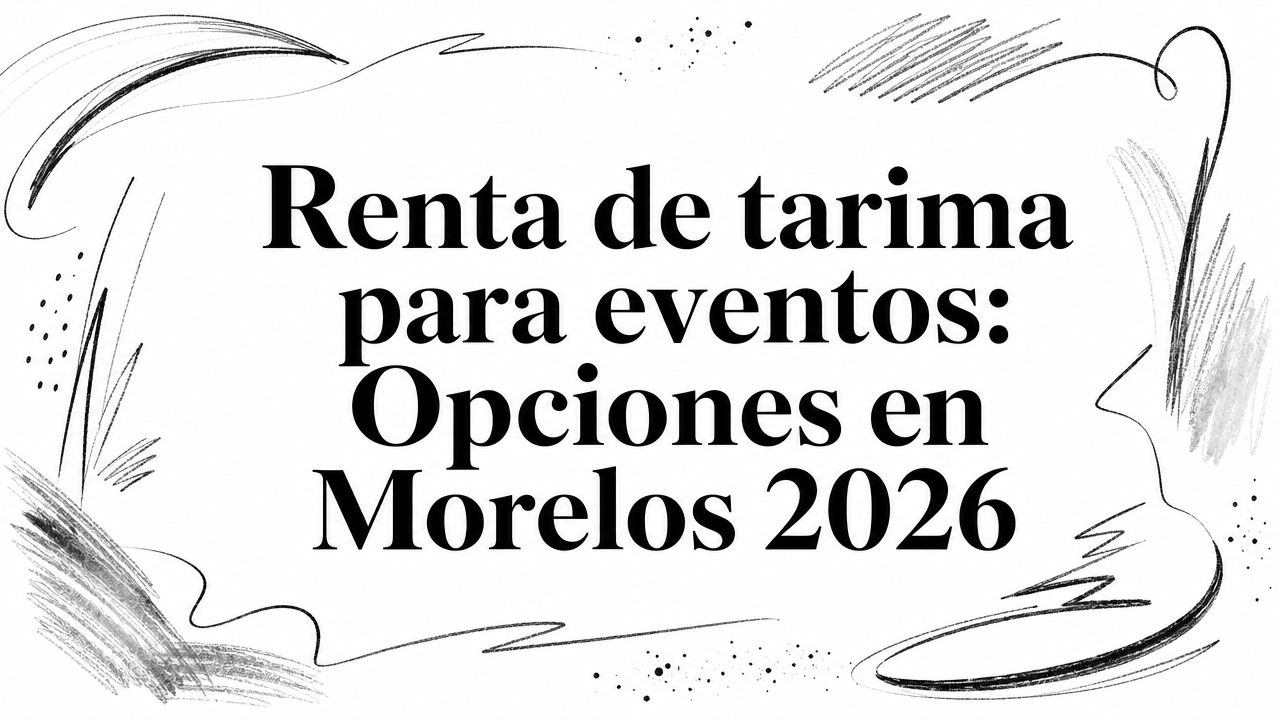 Renta de tarima para eventos: Opciones en Morelos 2026