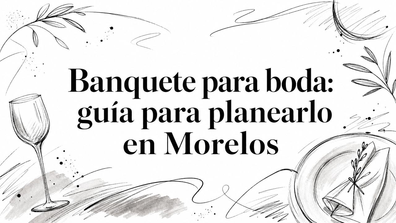 Banquete para boda: guía para planearlo en Morelos
