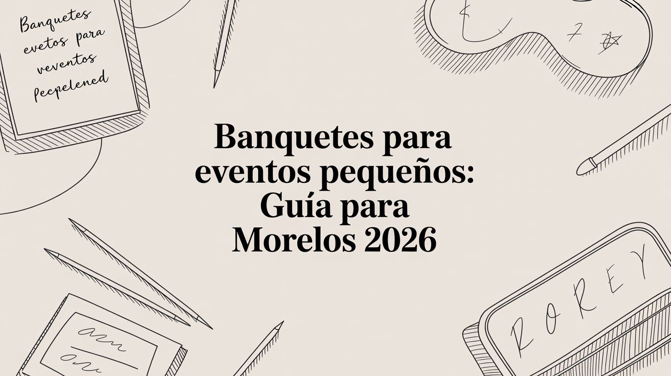 Banquetes para eventos pequeños: guía para Morelos 2026