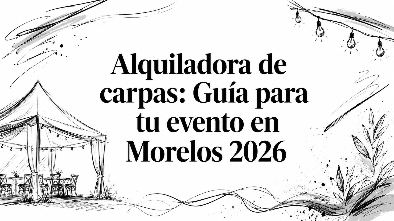 Alquiladora de carpas: Guía para tu evento en Morelos 2026