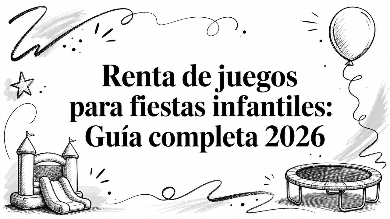 Renta de juegos para fiestas infantiles: Guía completa 2026