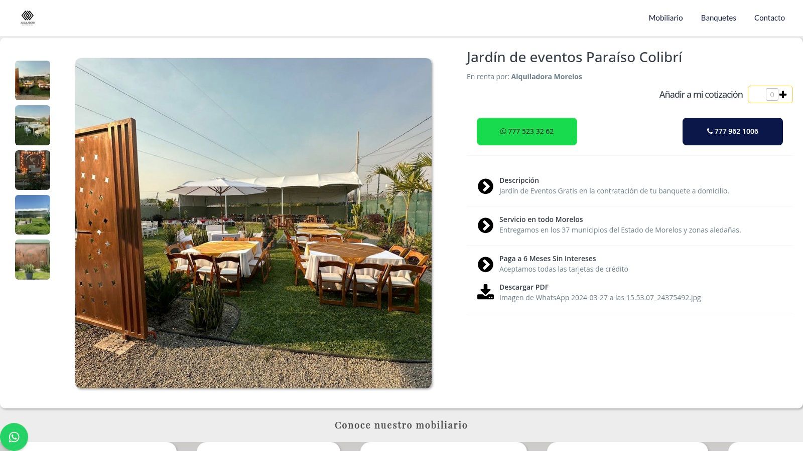 Screenshot from https://alquiladoramorelos.com.mx/producto/1713557795896x461669005238730750