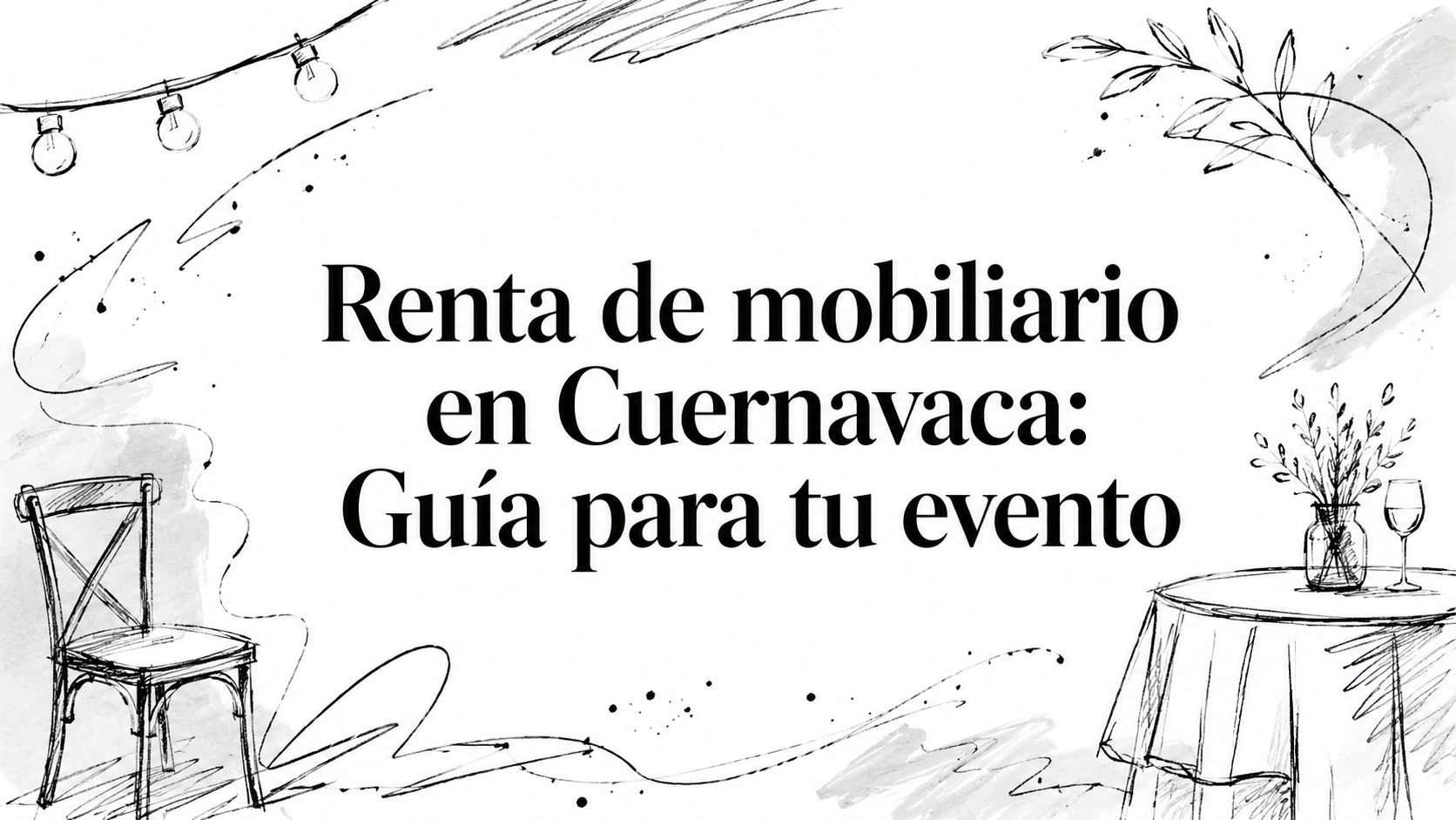 Renta de mobiliario en Cuernavaca: Guía para tu evento