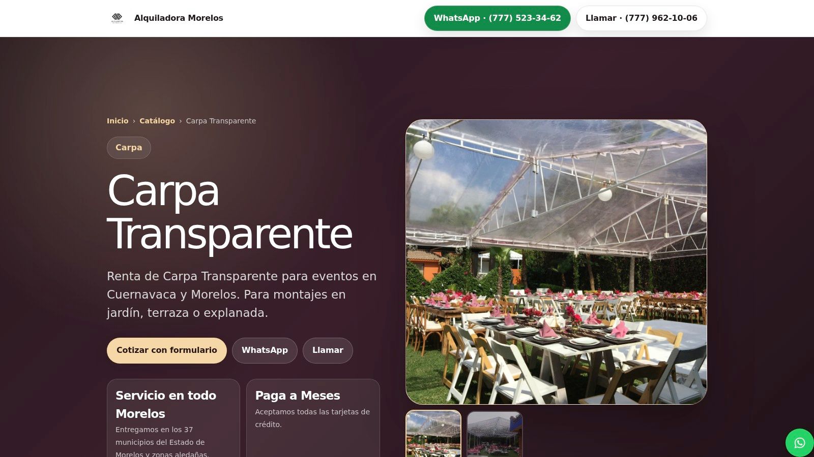 Screenshot from https://alquiladoramorelos.com.mx/producto/1596127988440x150200748276858370