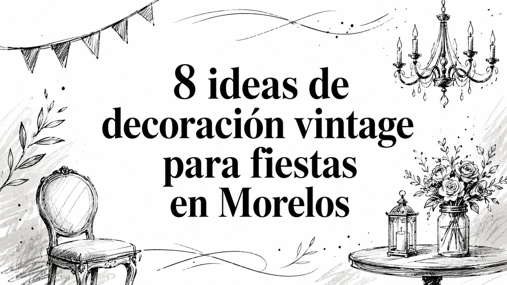 8 ideas de decoración vintage para fiestas en Morelos
