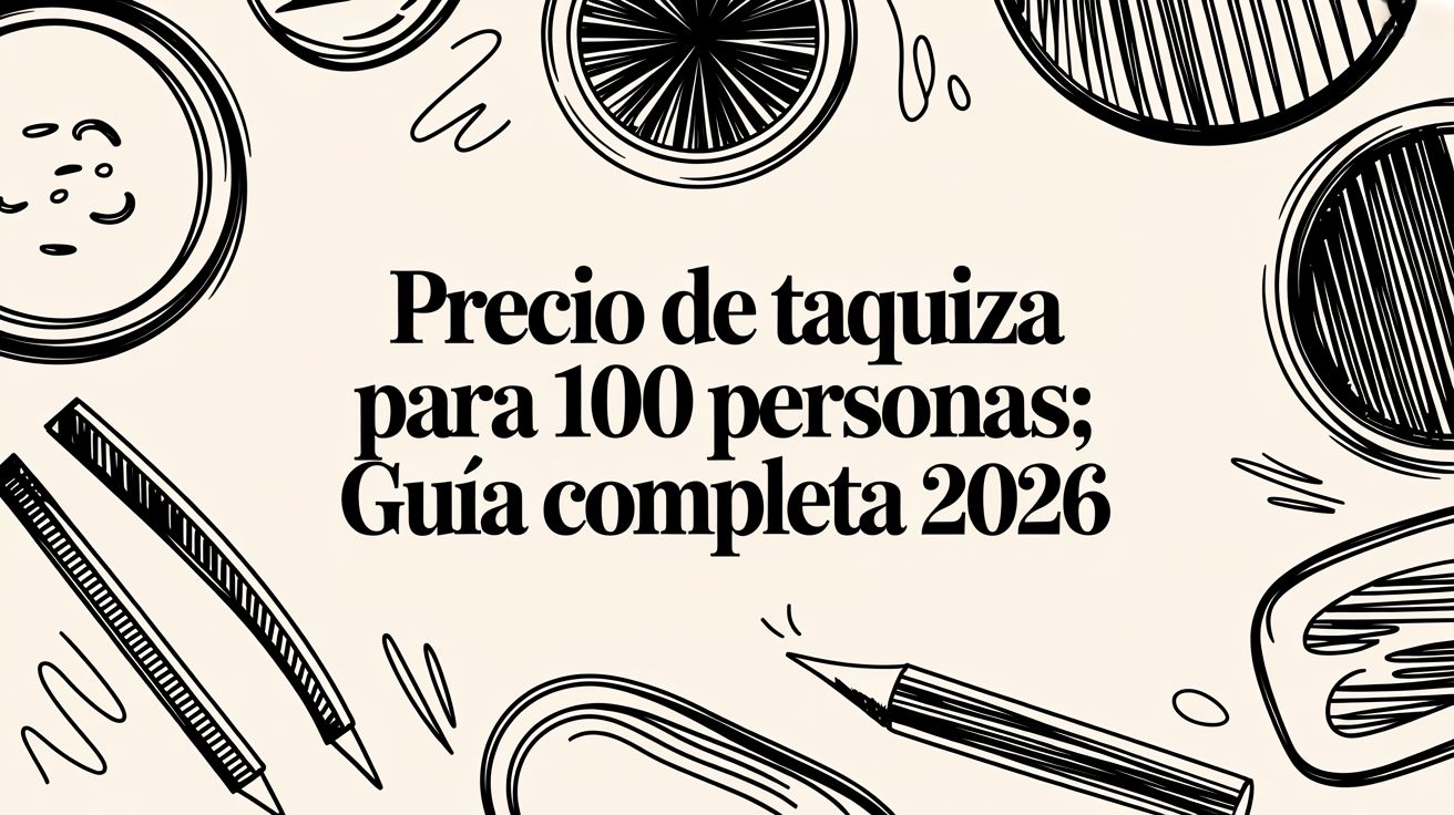 Precio de taquiza para 100 personas: Guía completa 2026