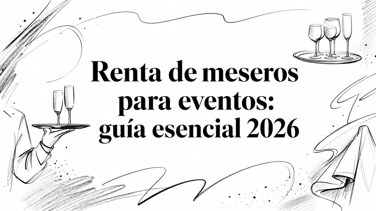 Renta de meseros para eventos: guía esencial 2026