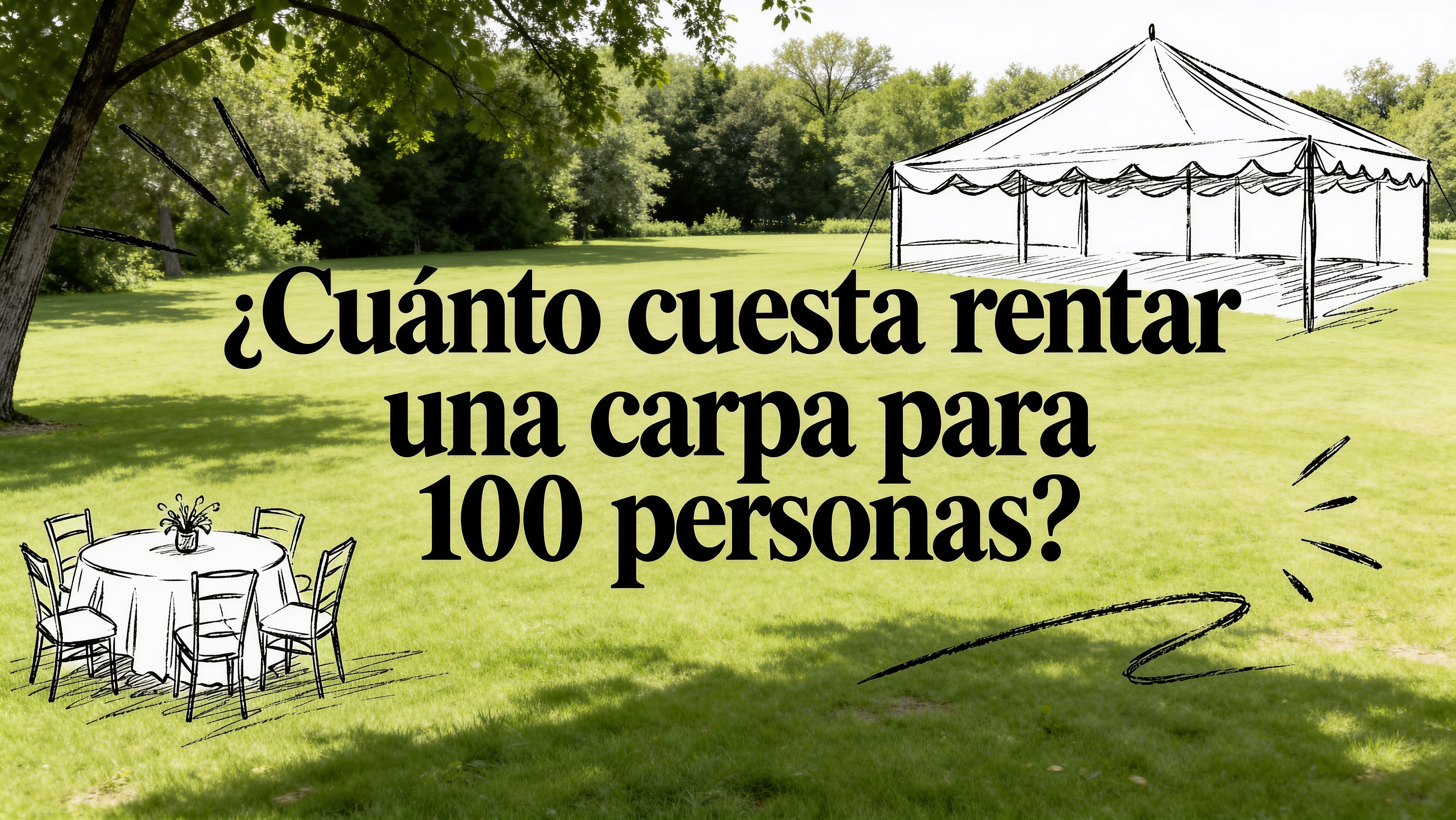 Cuanto cuesta rentar una carpa para 100 personas