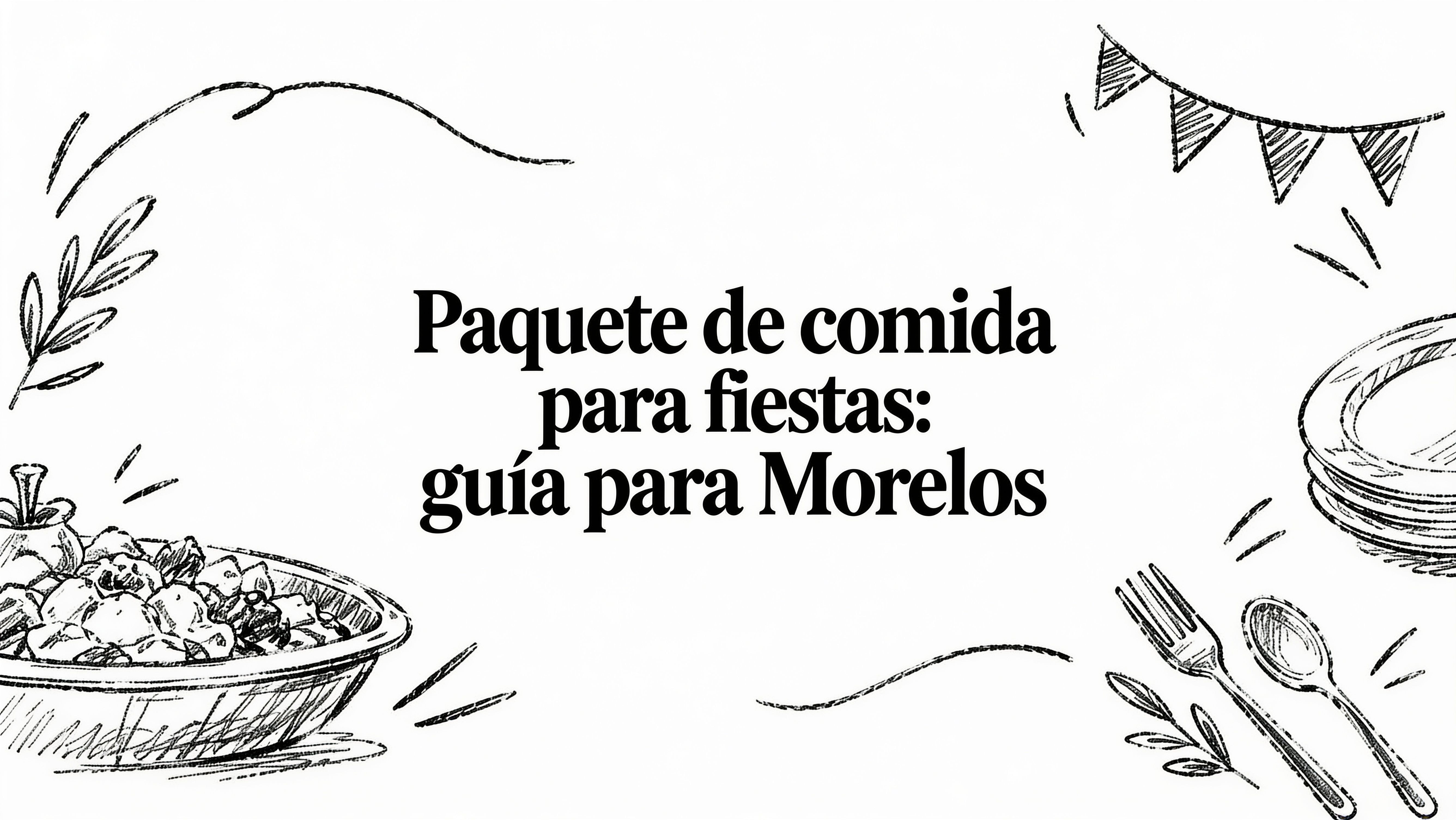 Paquete de comida para fiestas guía para Morelos