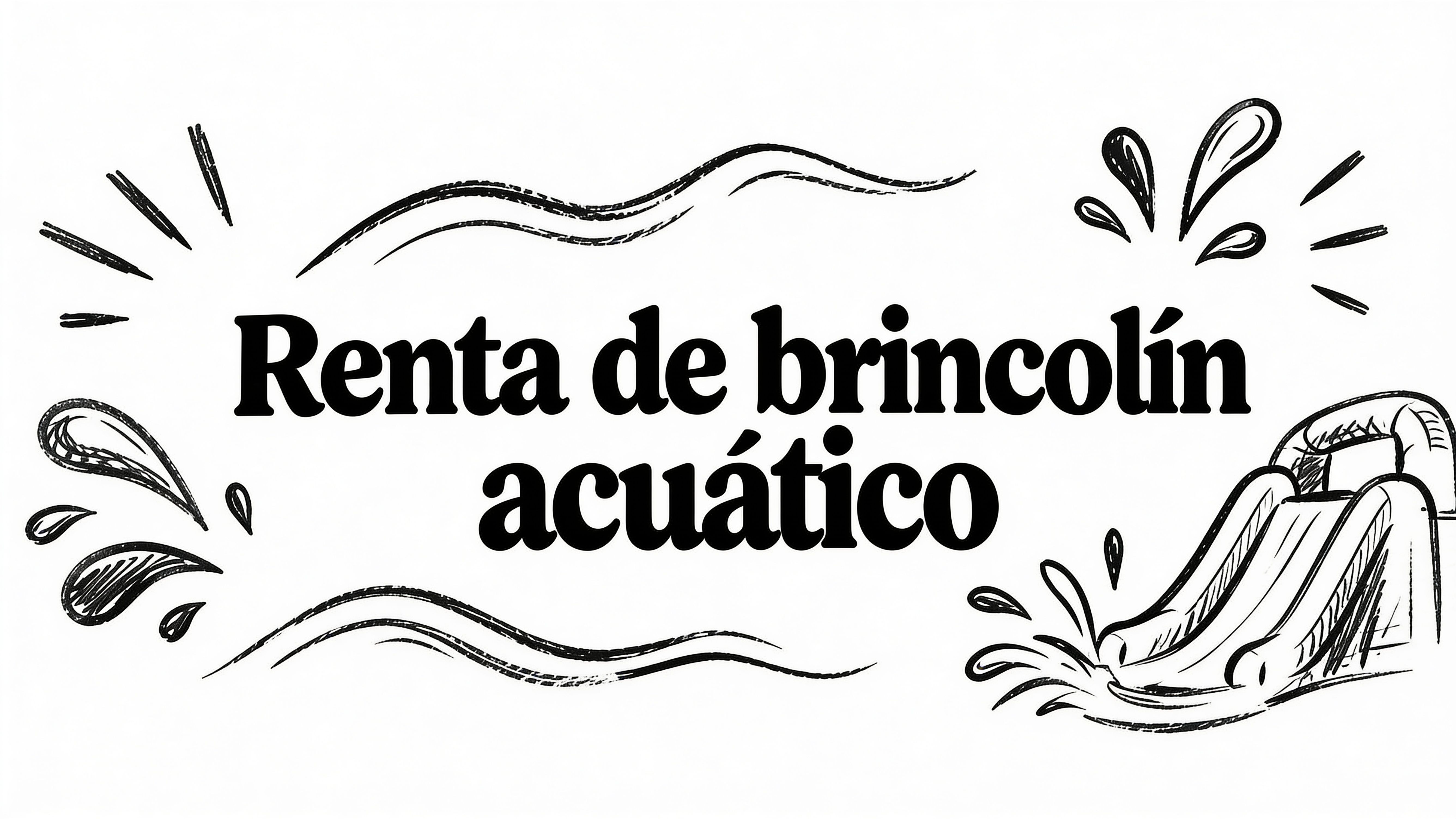 Renta de brincolin acuatico