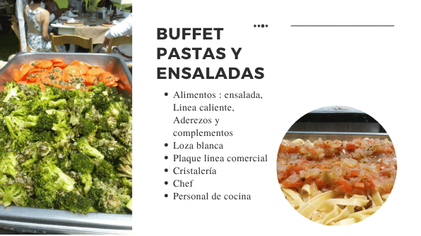 Buffet de Pastas y Ensaladas 