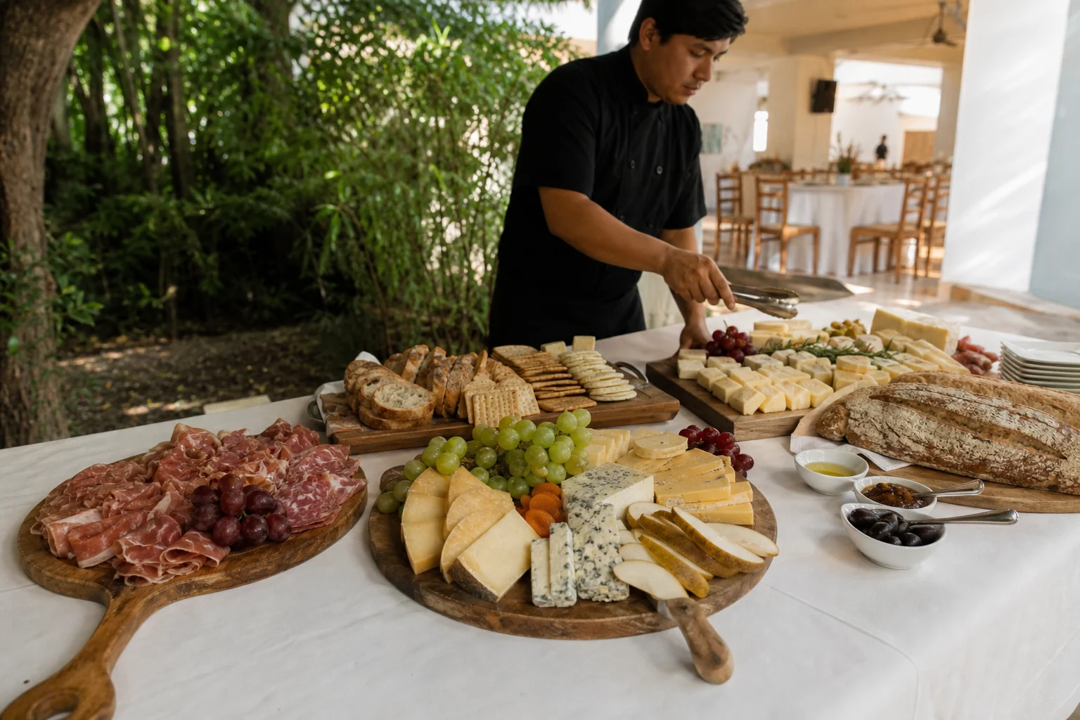 Mesa de carnes frías 